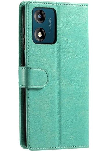 Motorola Moto E14 Cüzdan 6 Kart Yuvaları Kickstand Pu Deri Için Flip Case (Yurt Dışından) fırsatları