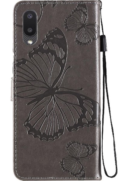 Samsung Galaxy A02 Için Flip CASE/M02 Pu Deri Darbeye Kapak ile Çevirin (Yurt Dışından)