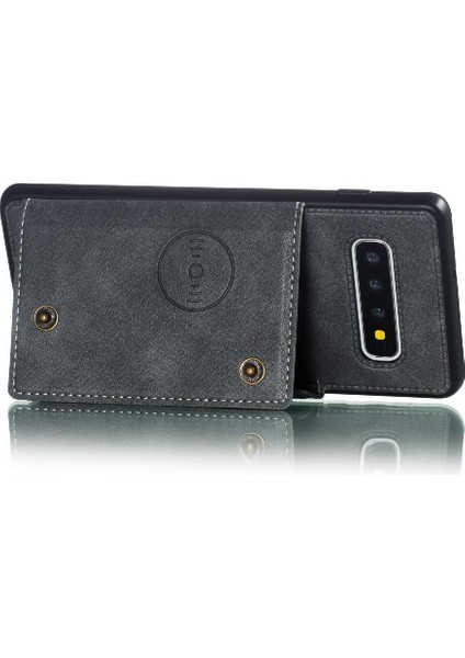 Cüzdan Kılıf Samsung Galaxy S10 Artı Kickstand Kart Tutucu Darbeye (Yurt Dışından) fırsatları