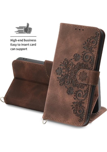 Xiaomi Redmi Not 12 Için Flip Case 4g Bileklik Çoklu Kredi Kartı Yuvaları (Yurt Dışından)