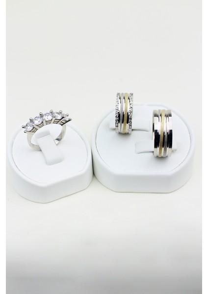 Zamansız Zarafet Çemberi 925 Ayar Gümüş Alyans, Nişan ve Söz Yüzüğü