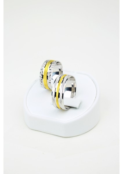 Klasik Güzellik Birleşimi 925 Ayar Gümüş Alyans, Nişan ve Söz Yüzüğü fiyatları