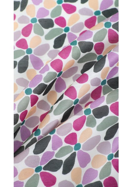 Çiçek Desenli Yeşil Eşarp 95X95 fiyatları