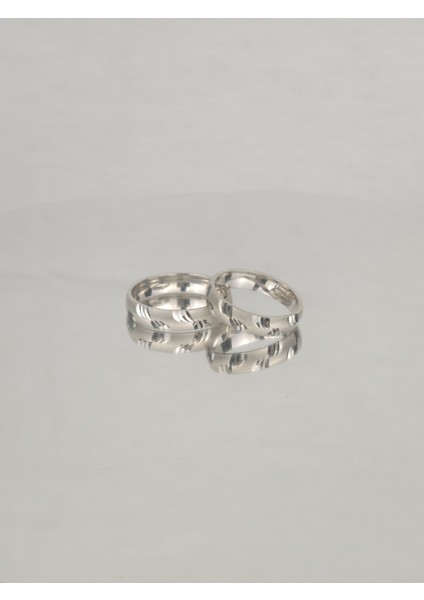 Modern Klasik Rüya Uyum 925 Ayar Gümüş Alyans, Nişan ve Söz Yüzüğü