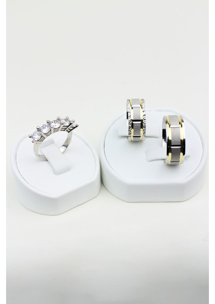 Mistik Bağlantı Döngüsü 925 Ayar Gümüş Alyans, Nişan ve Söz Yüzüğü