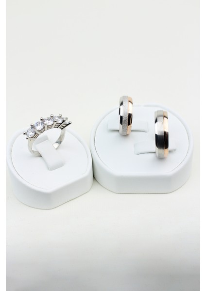 Inci Rüyası Birleşimi 925 Ayar Gümüş Alyans, Nişan ve Söz Yüzüğü