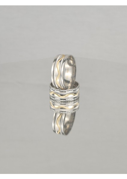 Renkli Inci Ahenk Yüzüğü 925 Ayar Gümüş Alyans, Nişan ve Söz Yüzüğü fiyatları