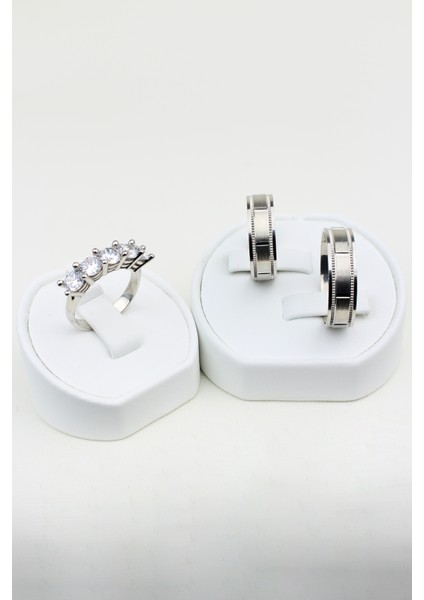 Inci Parıltısı 925 Ayar Gümüş Alyans, Nişan ve Söz Yüzüğü