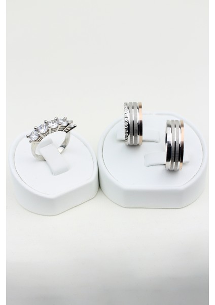 Modern Klasik Elegans 925 Ayar Gümüş Alyans, Nişan ve Söz Yüzüğü