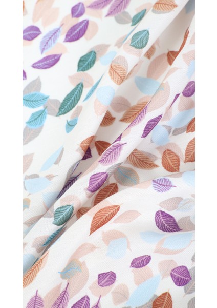 Yaprak Desenli Krem Soft Eşarp 95X95 fiyatları