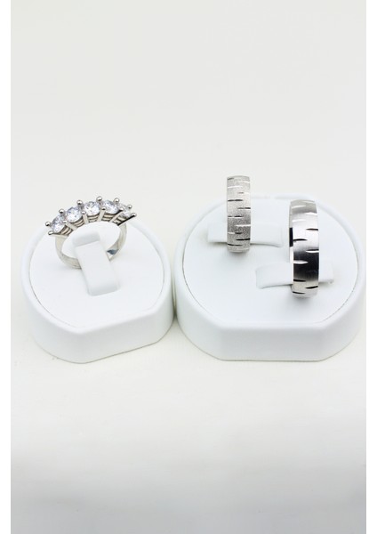 Geleneksel Inci Birleşimi 925 Ayar Gümüş Alyans, Nişan ve Söz Yüzüğü