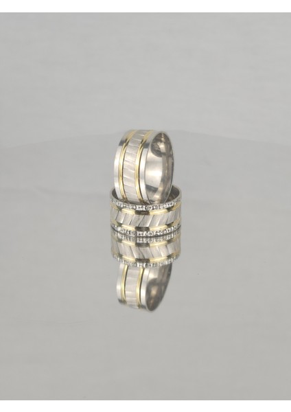 Renkli Zarif Ahenk Halkası 925 Ayar Gümüş Alyans, Nişan ve Söz Yüzüğü fiyatları