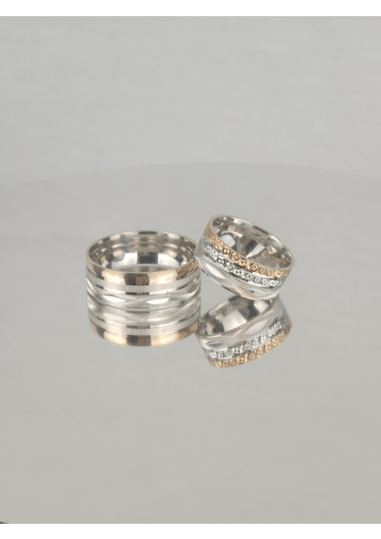 Göz Alıcı Denizaltı Uyum 925 Ayar Gümüş Alyans, Nişan ve Söz Yüzüğü