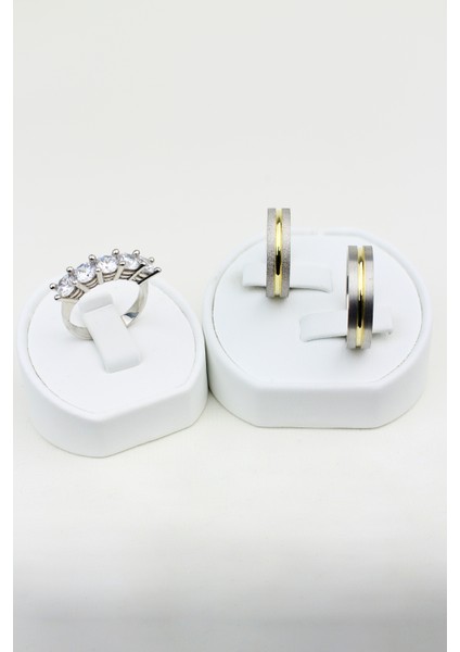 Efsanevi Denizaltı Birleşimi 925 Ayar Gümüş Alyans, Nişan ve Söz Yüzüğü