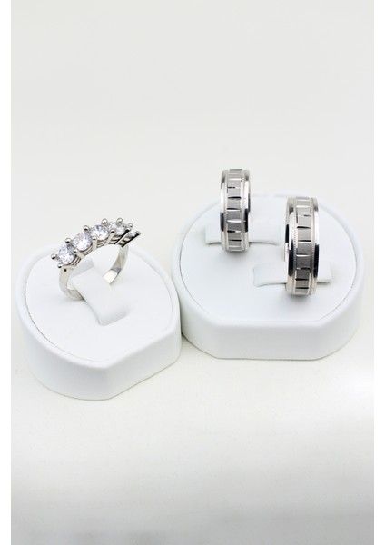 Esrarengiz Sevgi Halkası 925 Ayar Gümüş Alyans, Nişan ve Söz Yüzüğü