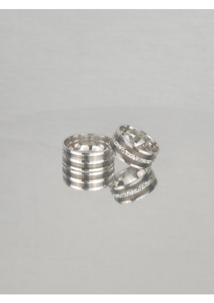 Inci Zarafeti Çemberi 925 Ayar Gümüş Alyans, Nişan ve Söz Yüzüğü