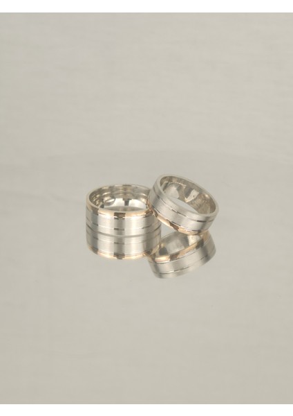 Zarif Denizaltı Ahenk 925 Ayar Gümüş Alyans, Nişan ve Söz Yüzüğü