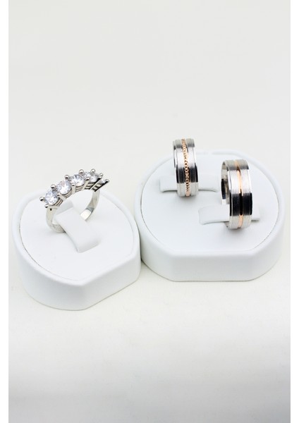 Yaratıcı Bağlılık 925 Ayar Gümüş Alyans, Nişan ve Söz Yüzüğü