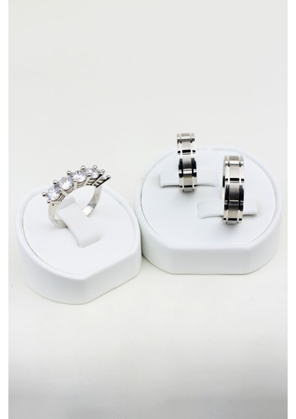 Estetik Bağlılık Çemberi 925 Ayar Gümüş Alyans, Nişan ve Söz Yüzüğü