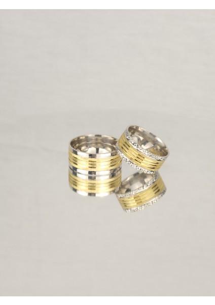 Işıltılı Bağ Yüzüğü 925 Ayar Gümüş Alyans, Nişan ve Söz Yüzüğü