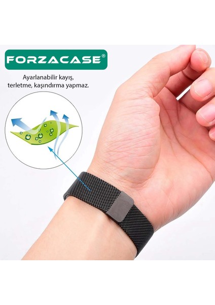 Huawei Fit 3 ile Uyumlu Metal Mıknatıslı Manyetik Kordon Kayış - FC634 fırsatları