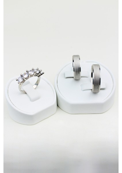 Kalp Bağı Çemberi 925 Ayar Gümüş Alyans, Nişan ve Söz Yüzüğü