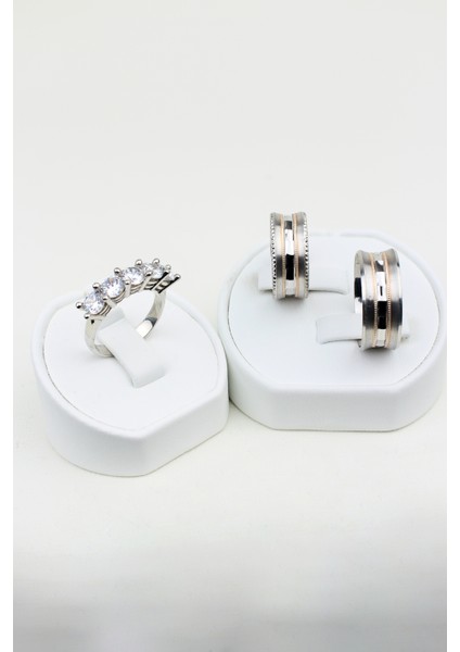 Sonsuzluk Döngüsü Çemberi 925 Ayar Gümüş Alyans, Nişan ve Söz Yüzüğü