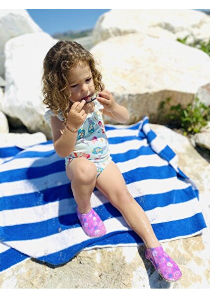 Ella Bonna Kaydırmaz Taban,  Bebek Çocuk Deniz Ayakkabısı, Havuz Patiği, Deniz Kabuğu