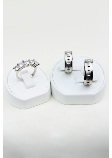 Huzurlu Birleşim 925 Ayar Gümüş Alyans, Nişan ve Söz Yüzüğü