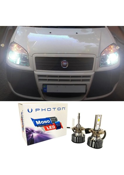 Fiat Doblo D2 LED Xenon Sis Farı Ampulü H11 Mono Yeni Seri Beyaz 2000-2010