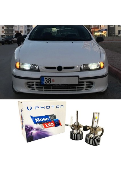 Fiat Marea LED Xenon Uzun Far Ampulü H1 Mono Yeni Seri Beyaz