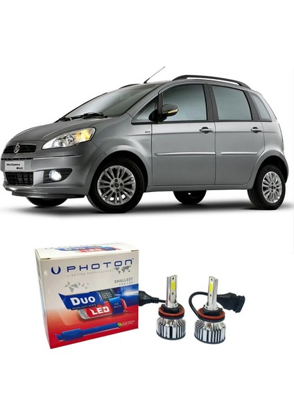 Fiat Idea LED Xenon Uzun Far Ampulü H1 Duo Yeni Seri Beyaz