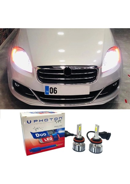 Fiat Linea LED Xenon Uzun Far Ampulü H1 Duo Yeni Seri Beyaz