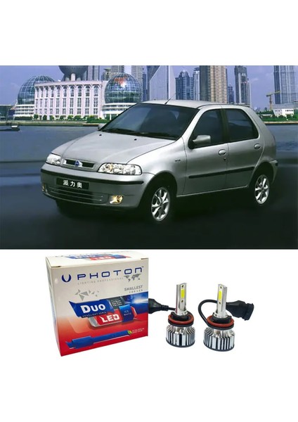 Fiat Palio LED Xenon Uzun Far Ampulü H3 Duo Yeni Seri Beyaz 1998-2002