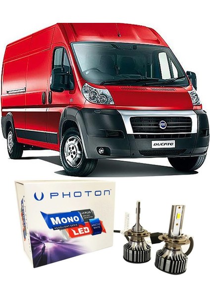 Fiat Ducato LED Xenon Kısa Far Ampulü H7 Mono Yeni Seri Beyaz 2006-2013