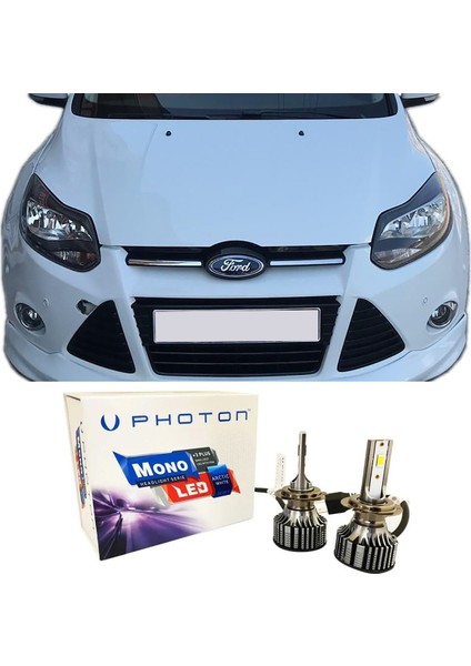 Ford Focus 3 LED Xenon Sis Farı Ampulü H11 Mono Yeni Seri Beyaz 2012-2015