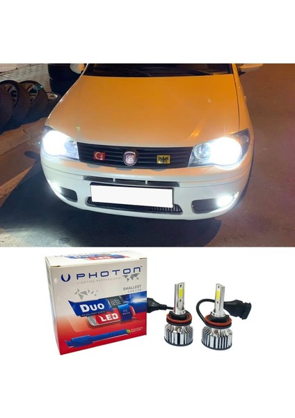 Fiat Albea LED Xenon Uzun Far Ampulü H7 Duo Yeni Seri Beyaz