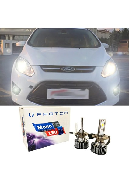 Ford C-Max LED Xenon Kısa Far Ampulü H7 Mono Yeni Seri Beyaz 2003-2010