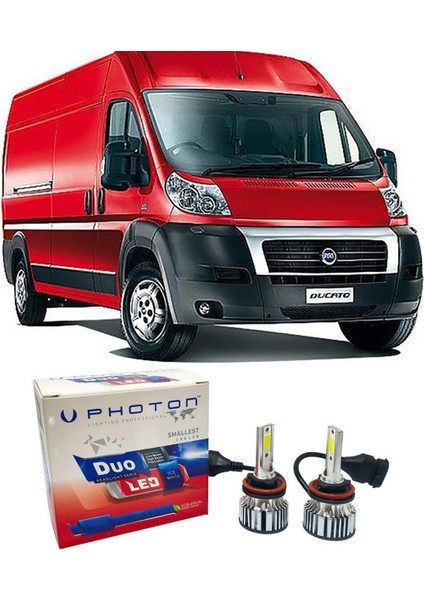 Fiat Ducato LED Xenon Uzun Far Ampulü H7 Duo Yeni Seri Beyaz 2006-2013
