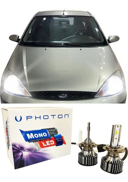 Ford Focus 1 LED Xenon Sis Farı Ampulü H11 Mono Yeni Seri Beyaz 2002-2005