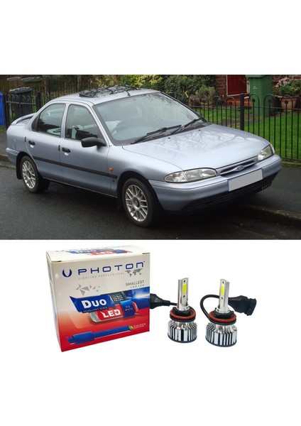 Ford Mondeo Mk1 LED Xenon Uzun Far Ampulü H1 Duo Yeni Seri Beyaz 1993-1996