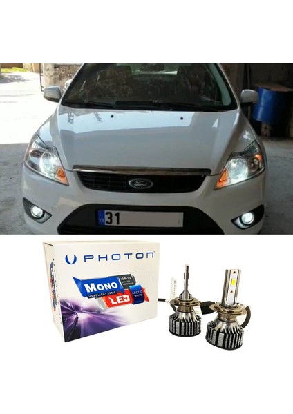 Ford Focus 2 LED Xenon Kısa Far Ampulü H7 Mono Yeni Seri Beyaz 2004-2008
