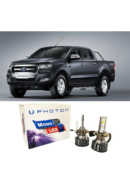 Ford Ranger LED Xenon Sis Farı Ampulü H8 Mono Yeni Seri Beyaz 2012-2018