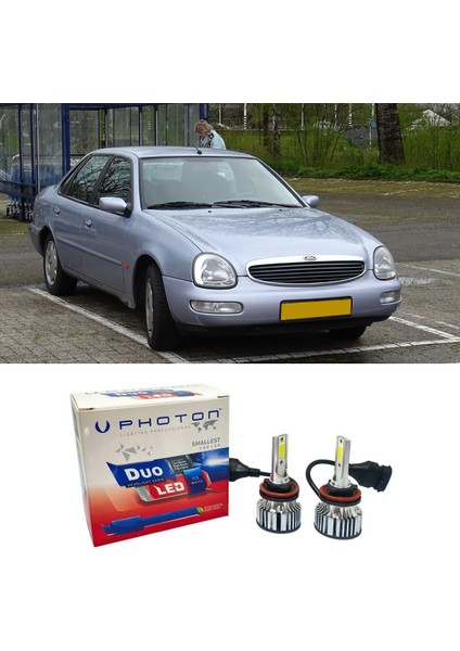 Ford Scorpio LED Xenon Kısa Far Ampulü H1 Duo Yeni Seri Beyaz 1995-1998