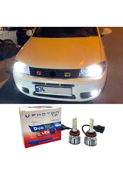 Fiat Palio LED Xenon Kısa Far Ampulü H7 Duo Yeni Seri Beyaz 2006-2012
