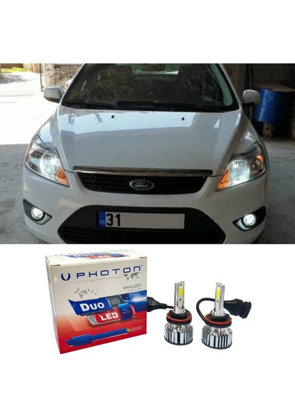 Ford Focus 2 LED Xenon Kısa Far Ampulü H7 Duo Yeni Seri Beyaz 2004-2008