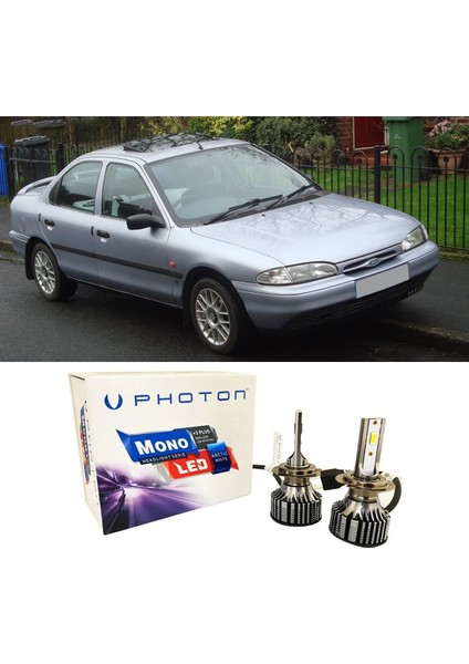 Ford Mondeo Mk1 LED Xenon Uzun Far Ampulü H1 Mono Yeni Seri Beyaz 1993-1996