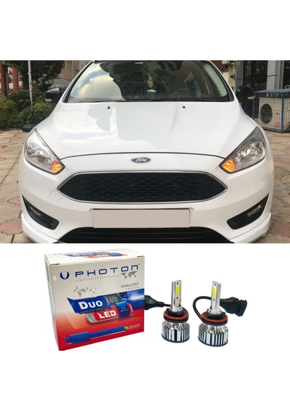 Ford Focus 3.5 LED Xenon Kısa Far Ampulü H7 Duo Yeni Seri Beyaz 2015-2018