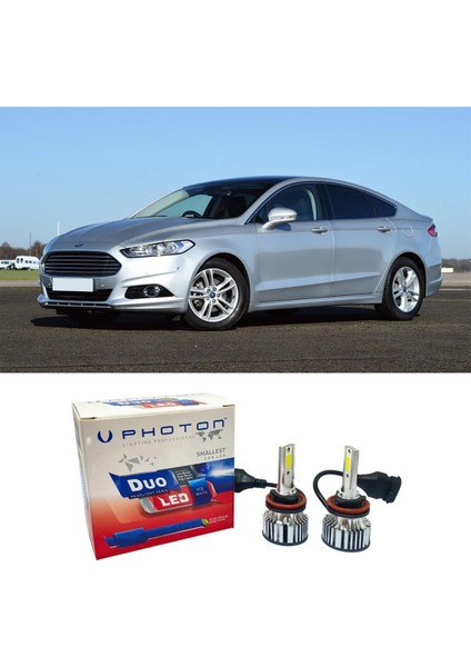 Ford Mondeo Mk4 LED Xenon Sis Farı Ampulü H8 Duo Yeni Seri Beyaz 2015-2021