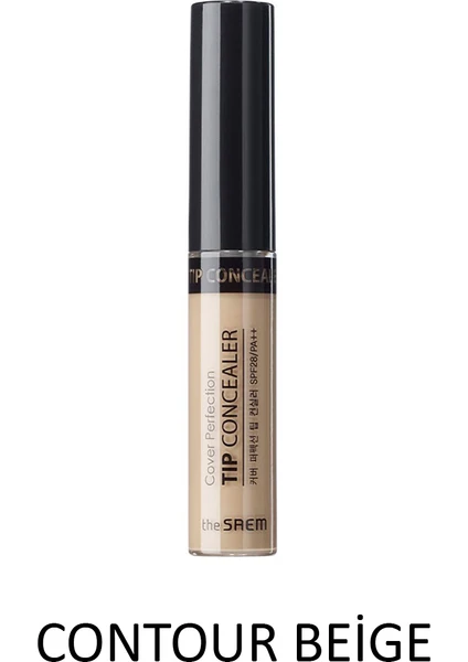 The Saem Uzun Süre Kalıcı Likit Kapatıcı Cover Perfection Tip Concealer - Contour Beige